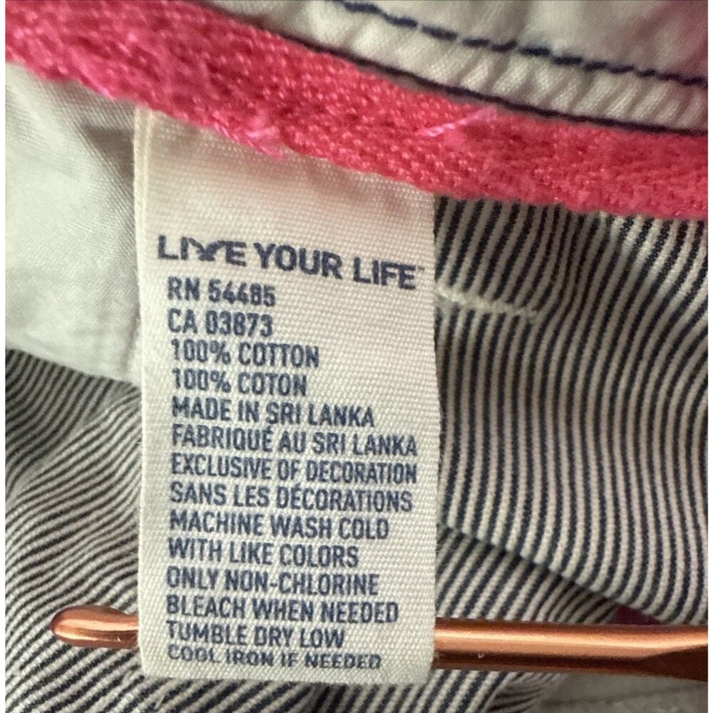 American Eagle Blue White Striped Pants Women’s Size 10 Vintage? - Picture 15 of 16